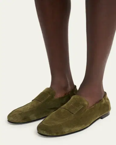 Givenchy Men's Suede Elasticized Loafers | Thumbnail 2 Givenchy Men's Suede Elasticized Loafers | Thumbnail 2