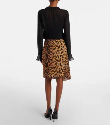 Gucci Leopard-print silk midi skirt | Thumbnail 4 Gucci Leopard-print silk midi skirt | Thumbnail 4