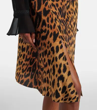 Gucci Leopard-print silk midi skirt | Thumbnail 5 Gucci Leopard-print silk midi skirt | Thumbnail 5
