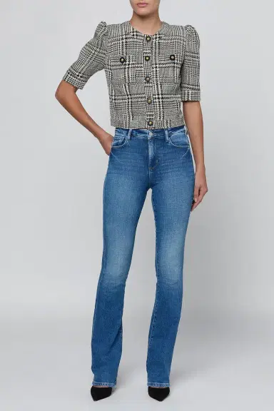 L'Agence Allegra Short Sleeve Cropped Jacket | Thumbnail 3 L'Agence Allegra Short Sleeve Cropped Jacket | Thumbnail 3