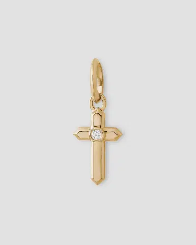 Jennifer Fisher Mini Cross Charm | Thumbnail 2 Jennifer Fisher Mini Cross Charm | Thumbnail 2