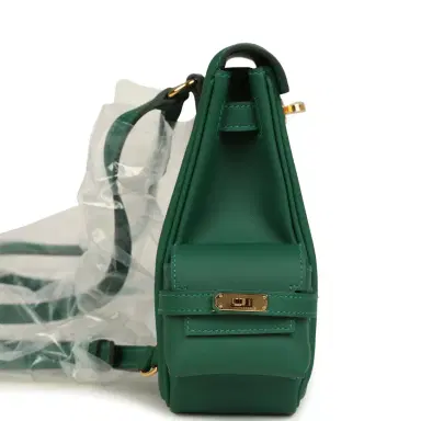 HERMÈS Hermes Mini Kelly Jump Backpack Vert Moyen Swift Gold Hardware | Thumbnail 3 HERMÈS Hermes Mini Kelly Jump Backpack Vert Moyen Swift Gold Hardware | Thumbnail 3
