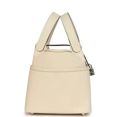 HERMÈS Hermes Picotin Cargo 18 Nata Swift and Toile Canvas Palladium Hardware | Thumbnail 3 HERMÈS Hermes Picotin Cargo 18 Nata Swift and Toile Canvas Palladium Hardware | Thumbnail 3