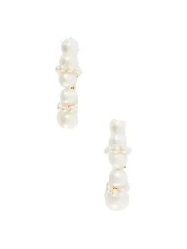 Completedworks Recycled Gold Vermeil And Pearl Earrings | Thumbnail 1 Completedworks Recycled Gold Vermeil And Pearl Earrings | Thumbnail 1