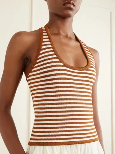 Calle Del Mar Halterneck Striped Knitted Top | Thumbnail 4 Calle Del Mar Halterneck Striped Knitted Top | Thumbnail 4