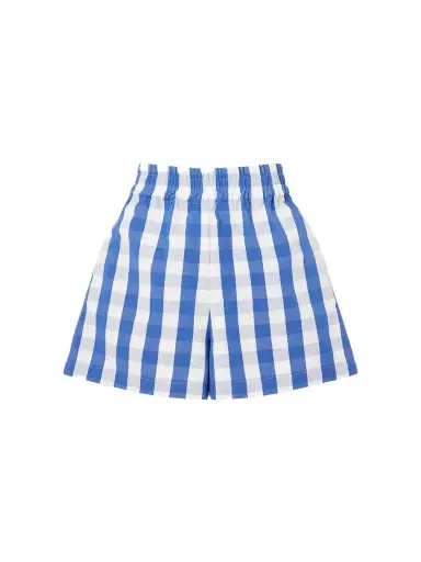 Marta Ferri Picnic Checked Cotton-blend Vichy Shorts | Thumbnail 1 Marta Ferri Picnic Checked Cotton-blend Vichy Shorts | Thumbnail 1