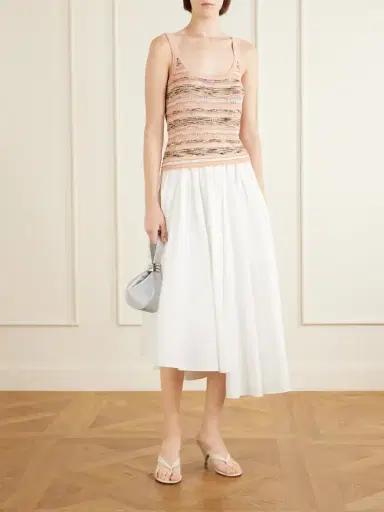 Ulla Johnson Clotilde Striped Pointelle-knit Tank | Thumbnail 2 Ulla Johnson Clotilde Striped Pointelle-knit Tank | Thumbnail 2