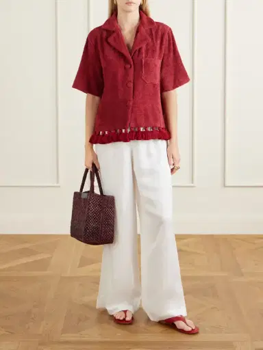 Cap d’Antibes Antonia Cotton-terry Shirt | Thumbnail 2 Cap d’Antibes Antonia Cotton-terry Shirt | Thumbnail 2
