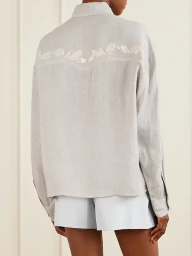TWP Carter Shirt With French Knots Shirt | Thumbnail 4 TWP Carter Shirt With French Knots Shirt | Thumbnail 4