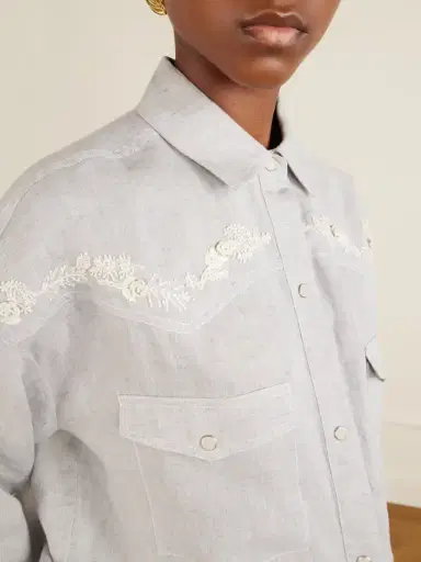 TWP Carter Shirt With French Knots Shirt | Thumbnail 5 TWP Carter Shirt With French Knots Shirt | Thumbnail 5