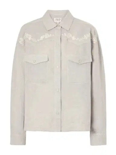 TWP Carter Shirt With French Knots Shirt | Thumbnail 1 TWP Carter Shirt With French Knots Shirt | Thumbnail 1
