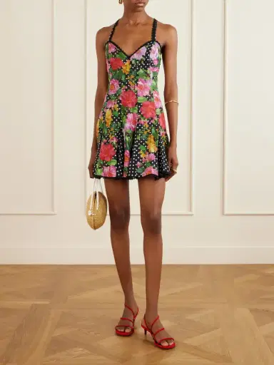 Charo Ruiz Rosela Floral-print Cotton-blend Mini Dress | Thumbnail 2 Charo Ruiz Rosela Floral-print Cotton-blend Mini Dress | Thumbnail 2