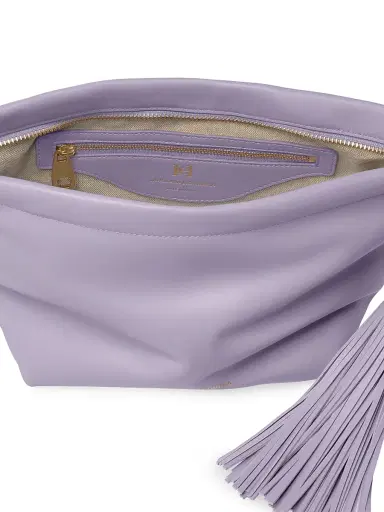 Carolina Herrera Women's Pia Leather Clutch - Violeta | Thumbnail 3 Carolina Herrera Women's Pia Leather Clutch - Violeta | Thumbnail 3