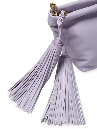 Carolina Herrera Women's Pia Leather Clutch - Violeta | Thumbnail 4 Carolina Herrera Women's Pia Leather Clutch - Violeta | Thumbnail 4