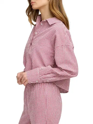 Favorite Daughter Women's The Crop Ex Boyfriend Gingham Shirt | Thumbnail 5 Favorite Daughter Women's The Crop Ex Boyfriend Gingham Shirt | Thumbnail 5