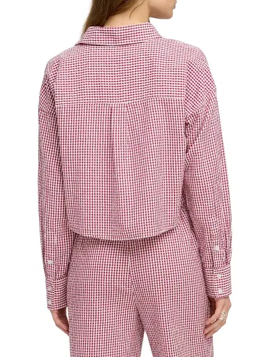 Favorite Daughter Women's The Crop Ex Boyfriend Gingham Shirt | Thumbnail 6 Favorite Daughter Women's The Crop Ex Boyfriend Gingham Shirt | Thumbnail 6