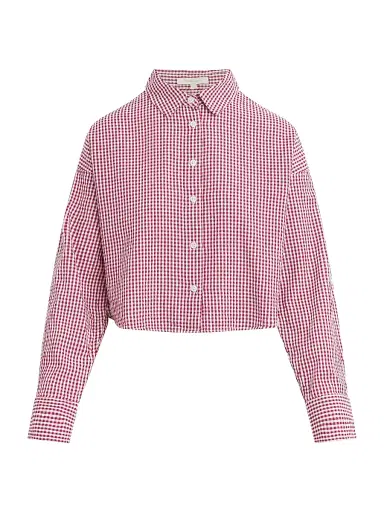Favorite Daughter Women's The Crop Ex Boyfriend Gingham Shirt | Thumbnail 1 Favorite Daughter Women's The Crop Ex Boyfriend Gingham Shirt | Thumbnail 1
