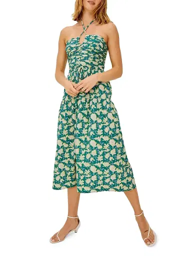 RAILS Women's Irene Floral Cotton Midi-Dress - Green Mayflower - Size XS | Thumbnail 2 RAILS Women's Irene Floral Cotton Midi-Dress - Green Mayflower - Size XS | Thumbnail 2