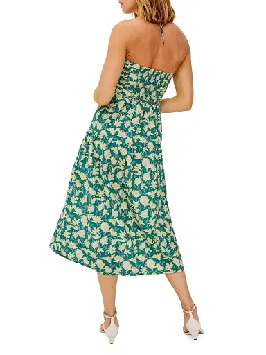 RAILS Women's Irene Floral Cotton Midi-Dress - Green Mayflower - Size XS | Thumbnail 4 RAILS Women's Irene Floral Cotton Midi-Dress - Green Mayflower - Size XS | Thumbnail 4