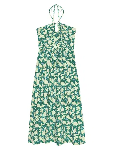 RAILS Women's Irene Floral Cotton Midi-Dress - Green Mayflower - Size XS | Thumbnail 1 RAILS Women's Irene Floral Cotton Midi-Dress - Green Mayflower - Size XS | Thumbnail 1