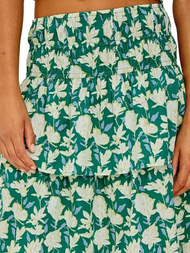 RAILS Women's Belle Floral Cotton Midi Skirt - Green Mayflower | Thumbnail 5 RAILS Women's Belle Floral Cotton Midi Skirt - Green Mayflower | Thumbnail 5