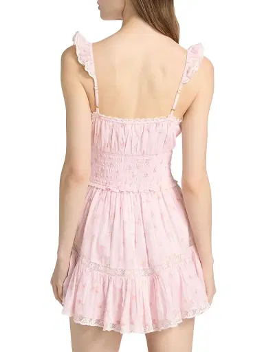LoveShackFancy Women's Maralina Floral Cotton Minidress - Sweet Nectar | Thumbnail 5 LoveShackFancy Women's Maralina Floral Cotton Minidress - Sweet Nectar | Thumbnail 5