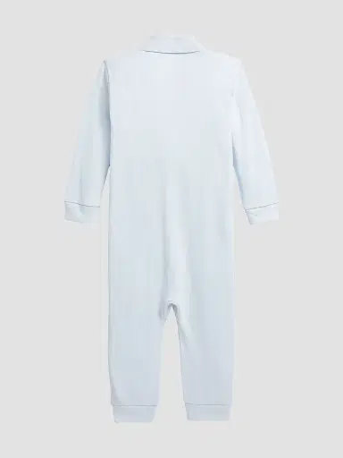 Polo Ralph Lauren Baby Boy's Cotton Polo Coverall - Beryl Blue | Thumbnail 2 Polo Ralph Lauren Baby Boy's Cotton Polo Coverall - Beryl Blue | Thumbnail 2