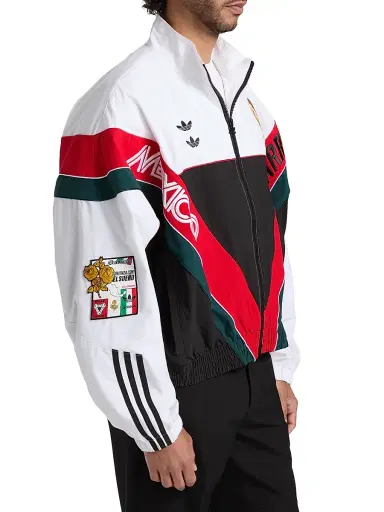 adidas Men's x Willy Chavarria Oversized Anthem Track Jacket - White Black | Thumbnail 4 adidas Men's x Willy Chavarria Oversized Anthem Track Jacket - White Black | Thumbnail 4
