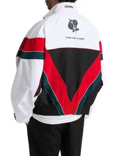 adidas Men's x Willy Chavarria Oversized Anthem Track Jacket - White Black | Thumbnail 5 adidas Men's x Willy Chavarria Oversized Anthem Track Jacket - White Black | Thumbnail 5
