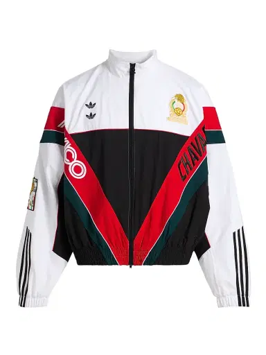 adidas Men's x Willy Chavarria Oversized Anthem Track Jacket - White Black | Thumbnail 1 adidas Men's x Willy Chavarria Oversized Anthem Track Jacket - White Black | Thumbnail 1