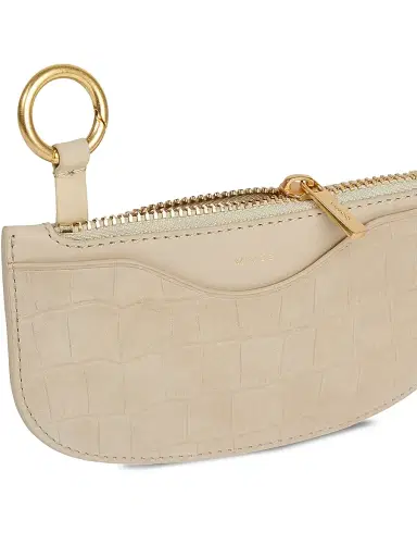 Vince Women's Demma Croc-Embossed Leather Card Case - Marzipan | Thumbnail 4 Vince Women's Demma Croc-Embossed Leather Card Case - Marzipan | Thumbnail 4