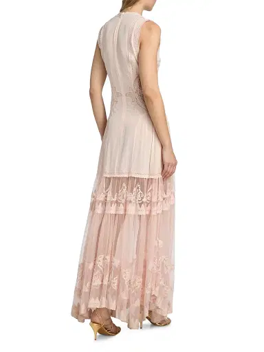 Ulla Johnson Women's Florence Embroidered Silk & Tulle Maxi Dress | Thumbnail 5 Ulla Johnson Women's Florence Embroidered Silk & Tulle Maxi Dress | Thumbnail 5