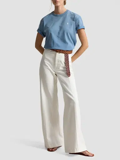 Polo Ralph Lauren Women's Logo Cotton Jersey T-Shirt - Camp Blue | Thumbnail 2 Polo Ralph Lauren Women's Logo Cotton Jersey T-Shirt - Camp Blue | Thumbnail 2