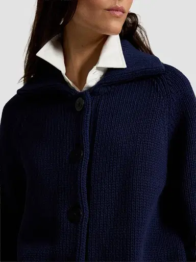 Polo Ralph Lauren Women's Cotton-Blend Buttoned Cardigan - Cruise Navy | Thumbnail 5 Polo Ralph Lauren Women's Cotton-Blend Buttoned Cardigan - Cruise Navy | Thumbnail 5