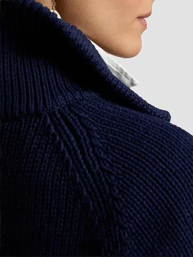Polo Ralph Lauren Women's Cotton-Blend Buttoned Cardigan - Cruise Navy | Thumbnail 6 Polo Ralph Lauren Women's Cotton-Blend Buttoned Cardigan - Cruise Navy | Thumbnail 6