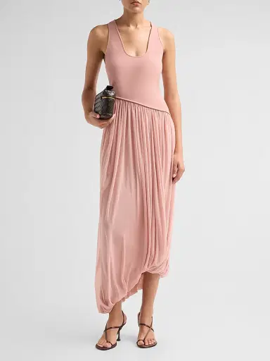 Ronny Kobo Women's Meyer Asymmetric Midi Dress - Mauve | Thumbnail 2 Ronny Kobo Women's Meyer Asymmetric Midi Dress - Mauve | Thumbnail 2