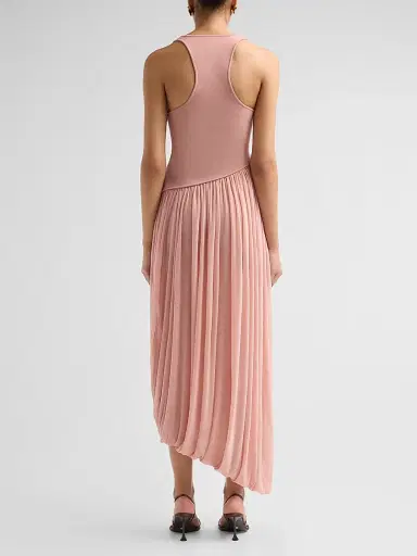 Ronny Kobo Women's Meyer Asymmetric Midi Dress - Mauve | Thumbnail 3 Ronny Kobo Women's Meyer Asymmetric Midi Dress - Mauve | Thumbnail 3