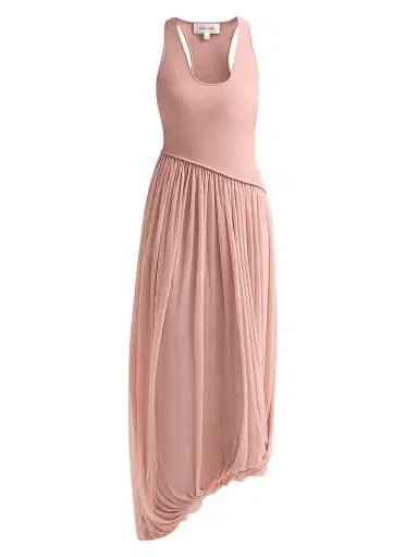 Ronny Kobo Women's Meyer Asymmetric Midi Dress - Mauve | Thumbnail 1 Ronny Kobo Women's Meyer Asymmetric Midi Dress - Mauve | Thumbnail 1