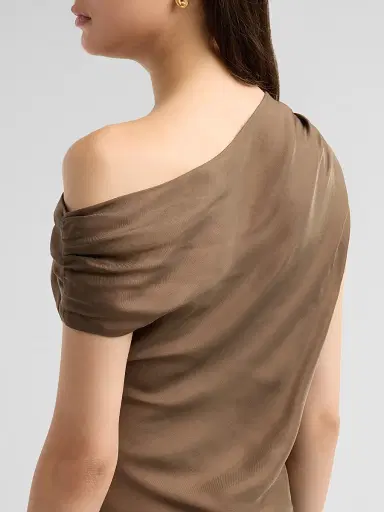Toccin Women's Veda Draped Off-The-Shoulder Top | Thumbnail 5 Toccin Women's Veda Draped Off-The-Shoulder Top | Thumbnail 5