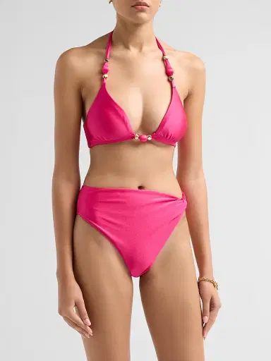 PatBo Women's Aurora Halter Bikini Top - Pink - Size XS | Thumbnail 4 PatBo Women's Aurora Halter Bikini Top - Pink - Size XS | Thumbnail 4
