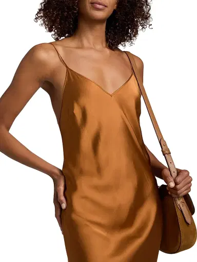 Isabel Marant Women's Nevana Satin Bias Slip Gown - Caramel | Thumbnail 6 Isabel Marant Women's Nevana Satin Bias Slip Gown - Caramel | Thumbnail 6