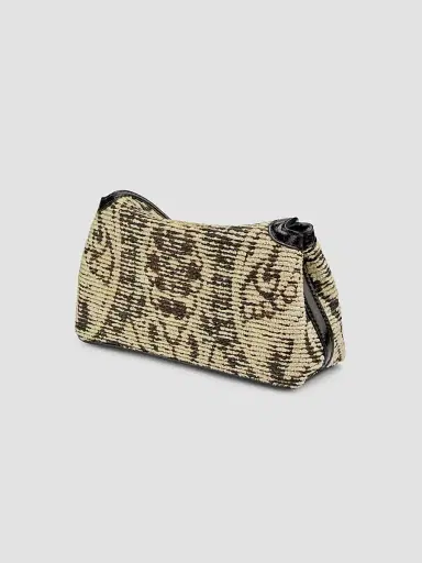 Toteme Women's T-Lock Mini Paisley Clutch - Black | Thumbnail 3 Toteme Women's T-Lock Mini Paisley Clutch - Black | Thumbnail 3
