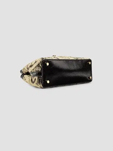 Toteme Women's T-Lock Mini Paisley Clutch - Black | Thumbnail 6 Toteme Women's T-Lock Mini Paisley Clutch - Black | Thumbnail 6