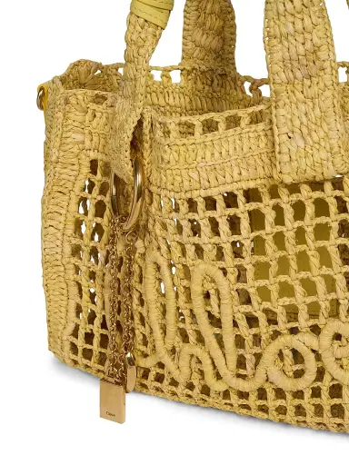Chloé Women's Summer Banana Small Raffia Tote Bag - Radiant Yellow | Thumbnail 5 Chloé Women's Summer Banana Small Raffia Tote Bag - Radiant Yellow | Thumbnail 5