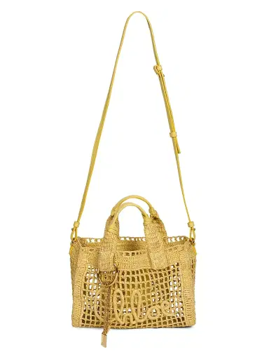 Chloé Women's Summer Banana Small Raffia Tote Bag - Radiant Yellow | Thumbnail 7 Chloé Women's Summer Banana Small Raffia Tote Bag - Radiant Yellow | Thumbnail 7