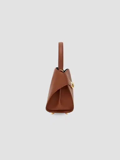FERRAGAMO Women's Hug Extra-Small Leather Shoulder Bag - New Cognac | Thumbnail 4 FERRAGAMO Women's Hug Extra-Small Leather Shoulder Bag - New Cognac | Thumbnail 4