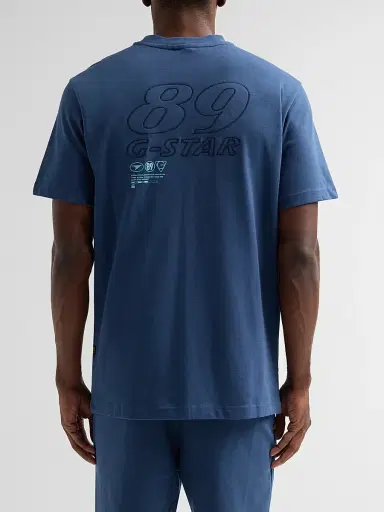 G-Star Men's Logo-Embroidered Cotton T-Shirt - Dark Denim - Size XXL | Thumbnail 3 G-Star Men's Logo-Embroidered Cotton T-Shirt - Dark Denim - Size XXL | Thumbnail 3