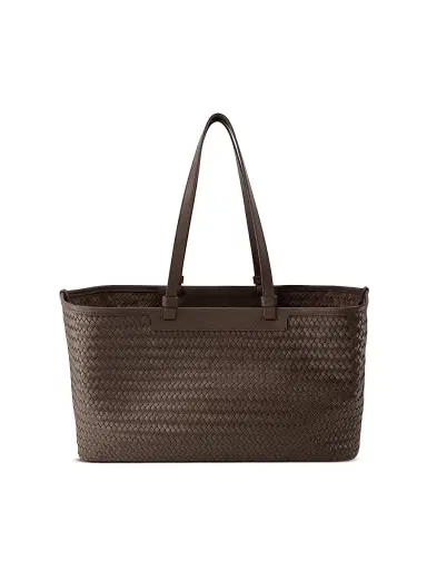 Vince Women's Marin Woven Leather Tote Bag - Date | Thumbnail 4 Vince Women's Marin Woven Leather Tote Bag - Date | Thumbnail 4