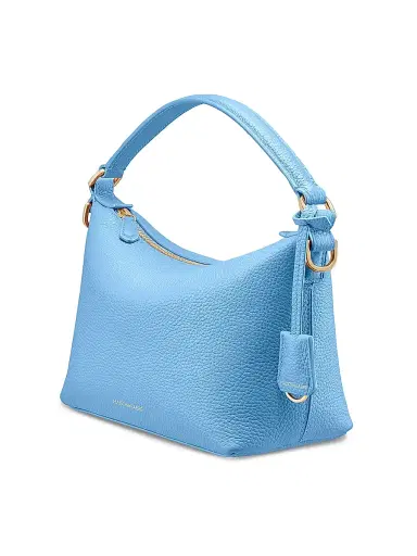 MAISON de SABRÉ Women's Leather Soft Hobo Bag - Sky Blue | Thumbnail 5 MAISON de SABRÉ Women's Leather Soft Hobo Bag - Sky Blue | Thumbnail 5