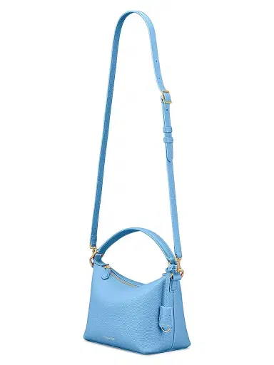 MAISON de SABRÉ Women's Leather Soft Hobo Bag - Sky Blue | Thumbnail 6 MAISON de SABRÉ Women's Leather Soft Hobo Bag - Sky Blue | Thumbnail 6